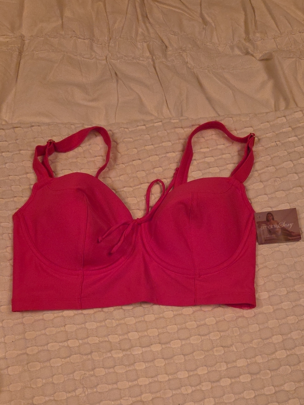 smart & sexy Hot Pink Longline Underwire Bra